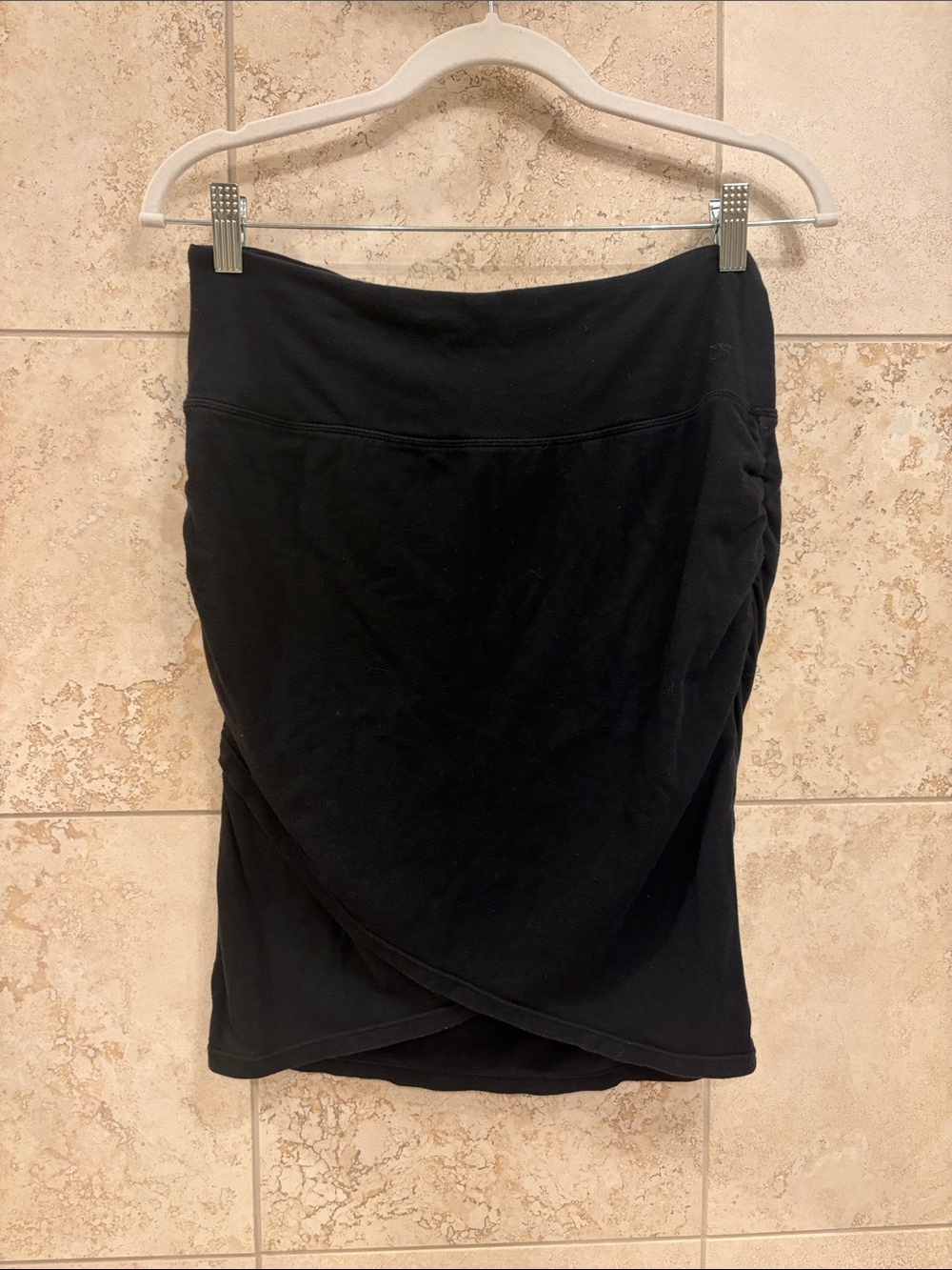 Black Women's Wrap Front Skirt